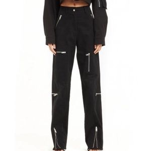 I.AM.GIA Black Cargo Zip Pants